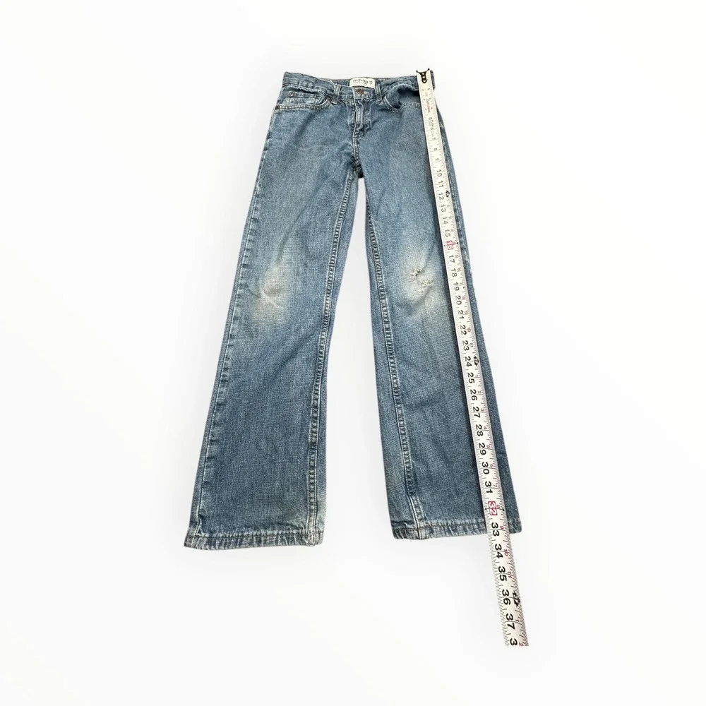 Urban Pipeline Jeans Boy 12 Blue Medium Wash Straight Leg Distressed Denim Pants